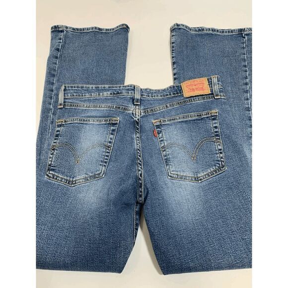 Levi Strauss Co Womens Denim Jeans Flare Wide Leg Blue Wash Size 11 L - Picture 3 of 8